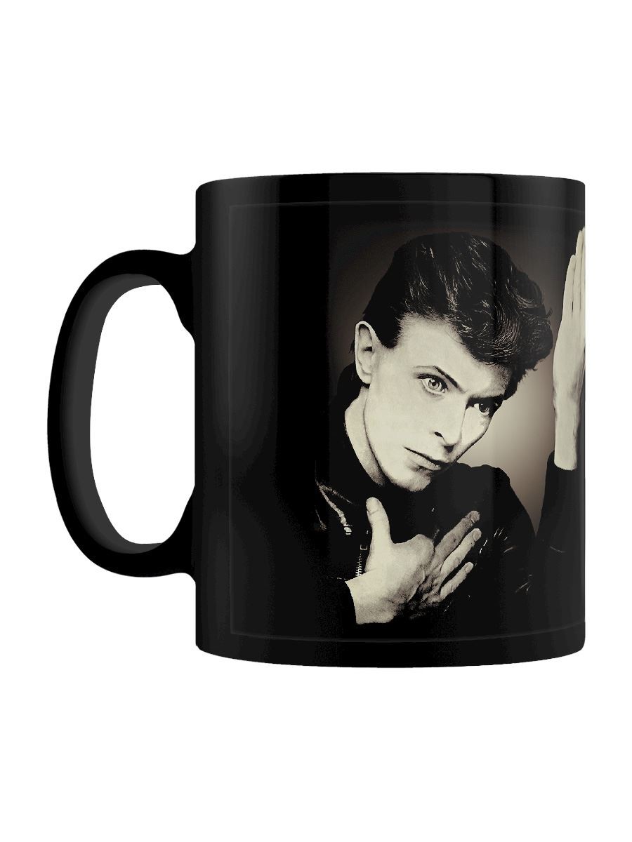 David Bowie Heroes Black Mug