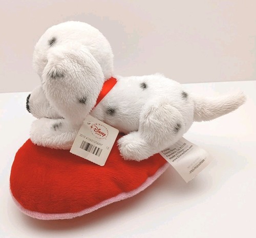 New Disney Store 101 Dalmatians PATCH Dog Plush 6" Valentine's Heart Collectible - Picture 6 of 10
