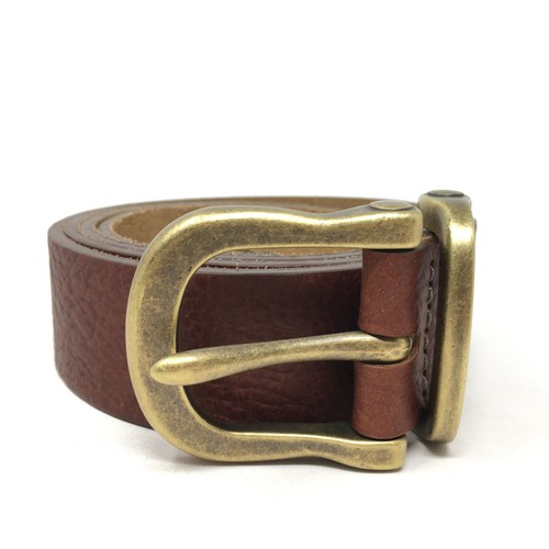 Orvis 2BA5 Gürtel Herren Größe 46 Braun Narbenleder Outdoor Reitsport Arbeit Western