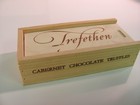 Trefethen chocolate truffle Box (box only)  Sturdy Wood Box