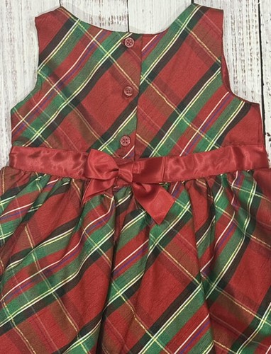 Gymboree schönes kariertes Weihnachtskleid Weihnachten Kleinkind Mädchen Gr. 3T neu ohne Etikett - Bild 7 von 8