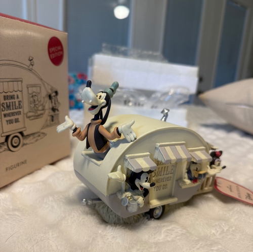 Hallmark Mickey Mouse & Friends Bring A Smile Wherever You Go Camper Anhänger Vintage