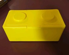 Vintage Empty Yellow Chubs Wipes Stackable Blocks Storage Containers