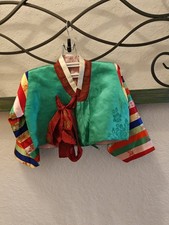 Asian 1950s Korean Traditional Hanbok Toddler Boy/Girl Jacket Top 1st Birthday