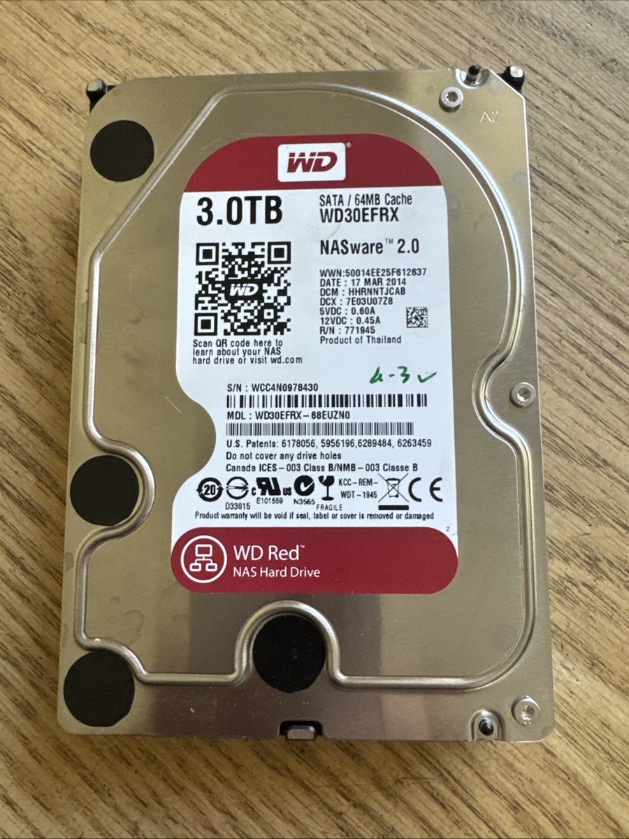 購入 WD Red WD30EFRX 3.5インチ NAS用ハードドライブ WD Red WD30EFRX