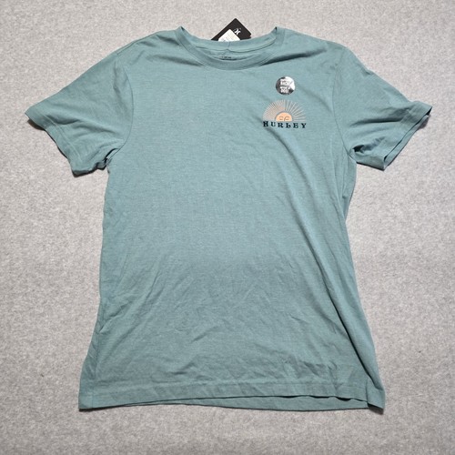 Hurley T-Shirt Mens Medium Green Short Sleeve Casual 90s Skater NWT - Picture 2 of 9
