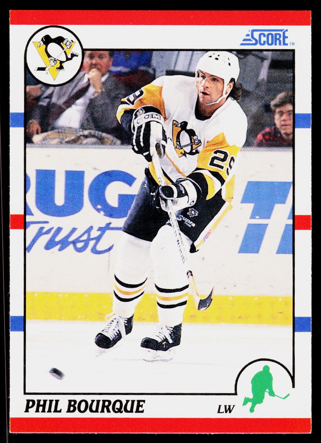 Phil Bourque, 1990-91 Score American, #234, Pittsburgh Penguins,