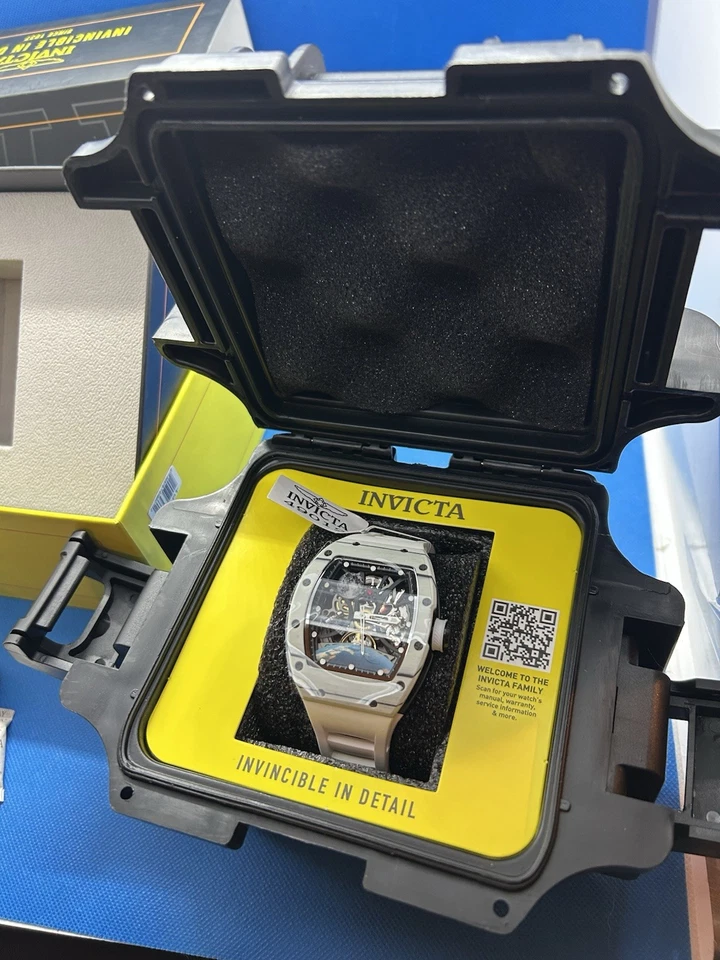 Мужские автоматические часы Invicta S1 Rally Interstellar хронограф скелетон белый 49012 - Изображение 2 из 4