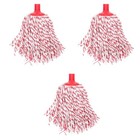 3pcs Mop Head Water Absorption Fabrics Mop Head Replacement Refill