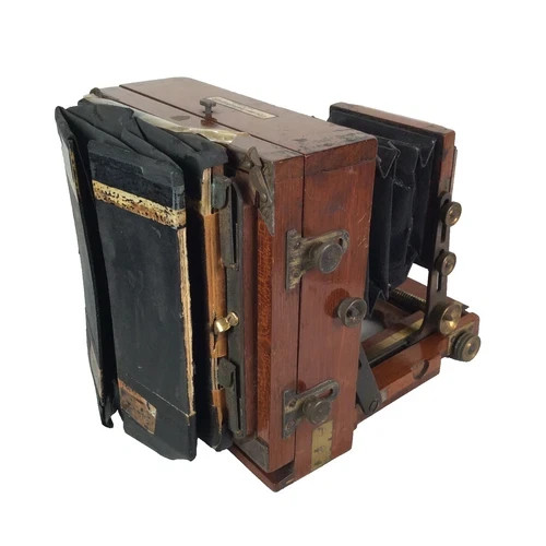 J Lancaster & Sons the instantograph Brass and Mahogany PLATE CAMERA PLATES - Bild 22 von 24