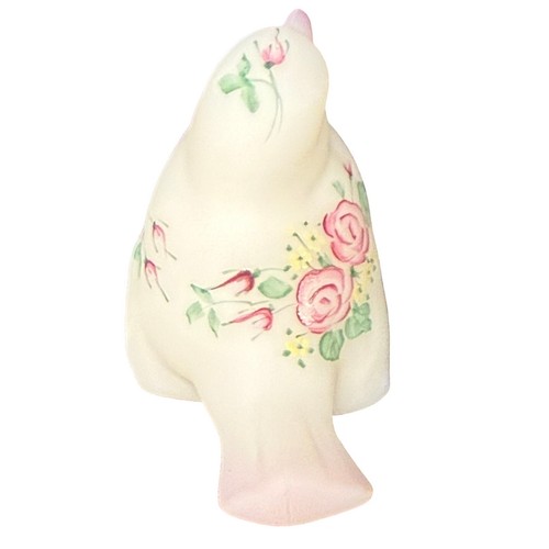 Vintage Fenton handbemalter signierter Vogel mit Rosen - Bild 6 von 7