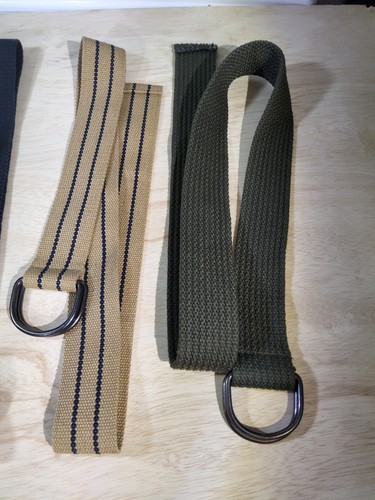 Lotto 4 Fibbie Cintura Vintage US Military Issue Blu Grigio Uniforme Tattica Riggers Web - Foto 3 di 9