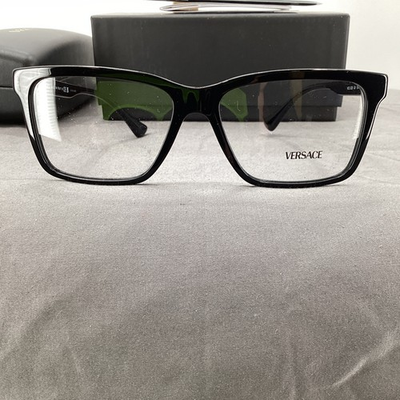#ad VERSACE VE3328 Black Frame Demo Lens 58 mm Eyeglasses W Accessories BNIB $72.50