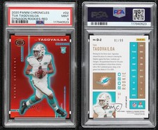 2020 Chronicles Dynagon Rookies Red Prizm /99 Tua Tagovailoa #D-2 PSA 9 MINT RC