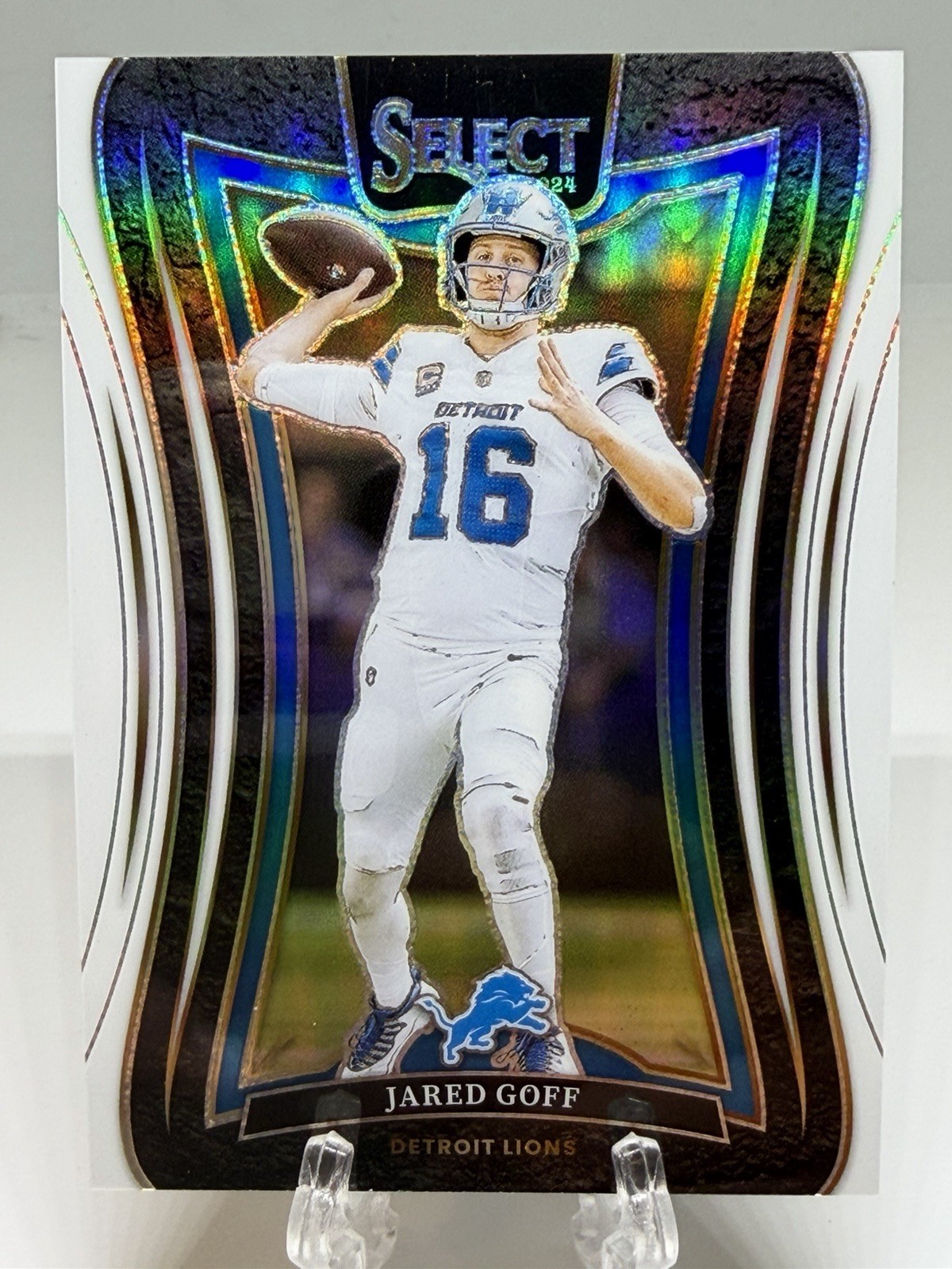 2024 Panini Select Jared Goff #389 Suite Level White Prizm /35 #389