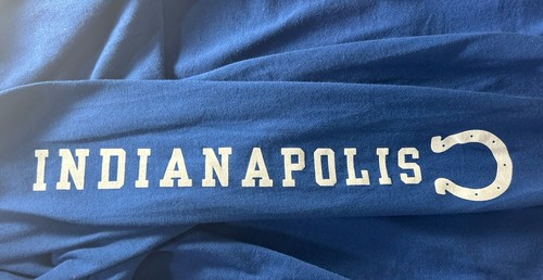 NFL Indianapolis Colts Long Sleeve Blue Shirt - Picture 3 of 4