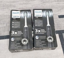 Philips Sonicare 3100 Electric Toothbrush HX368104 Black LOT OF 2 NEW L