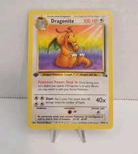 DRAGONITE 19/62 FOSSIL 1ST EDITION RARE NON HOLO - POKEMON TCG