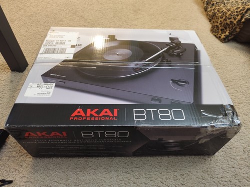 Akai BT80 Turn Table With LP Beatles Led Zeppelin U2 - Picture 1 of 18