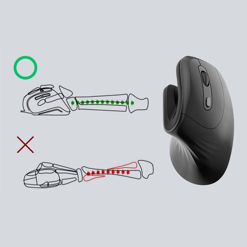 ・Wireless Vertical Mouse Ergonomic 6 Buttons 800 1200 2400 3200 Dpi Mouse For - Picture 15 of 24