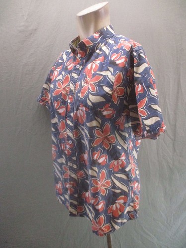 Descendant Of Thieves Size M Mens Floral Cotton Short Sleeve Button Up Shirt 083 - Picture 3 of 8