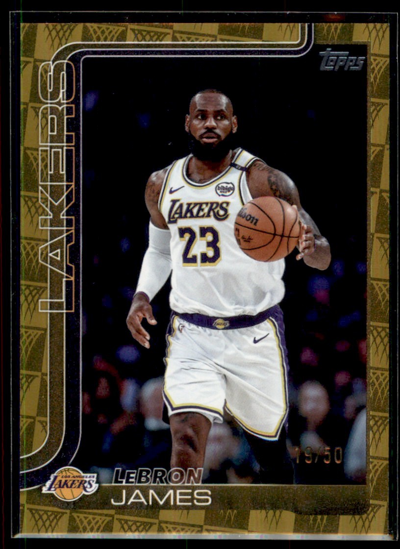 2025-26 Topps GOLD Season Tip Off LeBron James Lakers #150 9/50