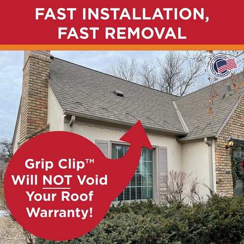 Roof Clips, Safe for Heat Tape, Electric Cable & Roof Heat Cable Installation... - 第 8/9 張圖片