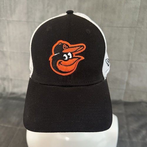 Baltimore Orioles New Era 39THIRTY Graphic Mesh Fitted Trucker Hat Cap MLB S-M - Picture 2 of 12