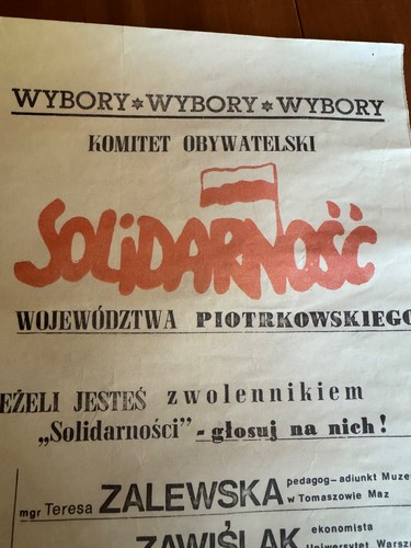 Pologne - Document - Solidarność – Affiche électorale originale, juin 1989 - Foto 2 di 4
