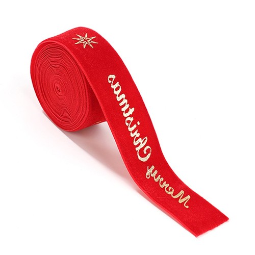 High-Quality Wired Velvet Ribbon Christmas Tree Decoration - Picture 19 of 21