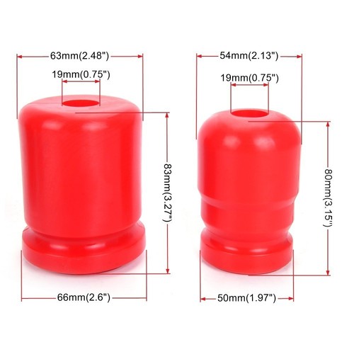 Front & Rear Polyurethane Bump Stop For Jeep Wrangler JK 07-18 1-1303 1-1304 - Picture 2 of 12