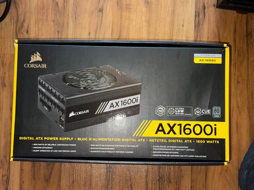Power Supply Corsair AX1600i Digital 1600 Watt Fully Modular Titanium, Like New. - Bild 3 von 6