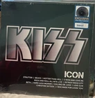 Kiss - Icon 2023 Vinyl Album Compilation Reissue Silver W/ Black Splatter New