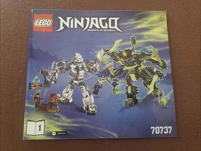 LEGO Ninjago 70737 Titanroboter gegen Mech-enstein vollständig inkl. Anleitung