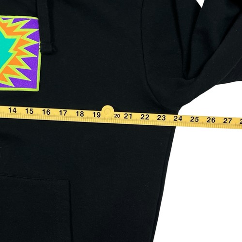 Pink Dolphin Hoodie Men’s L Black Sweatshirt Neon Ghost Streetwear Y2K Style - Picture 3 of 6