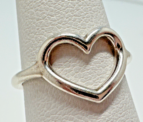 Pandora Ring poliert offenes Herz Sterlingsilber Größe 50 (5) - Bild 1 von 6