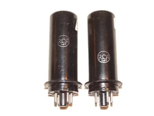 2 x 6L6 RCA Metal Tubes*Very Strong Matched Pair*WW2 1943-44*#7
