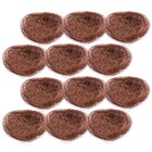  12pcs Artificial Bird Nest Bird Egg Nest Decorative Ornament Art Craft