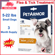 Dog Flea  Tick Treatment Control Medicine 3 Month Supply For Small Dog 5-22 Lbs