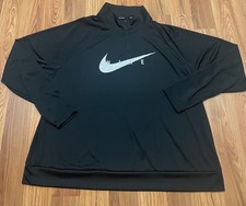 Nike Running Pullover Mens Extra Extra Large Dri-FIT Quarter Zip Black