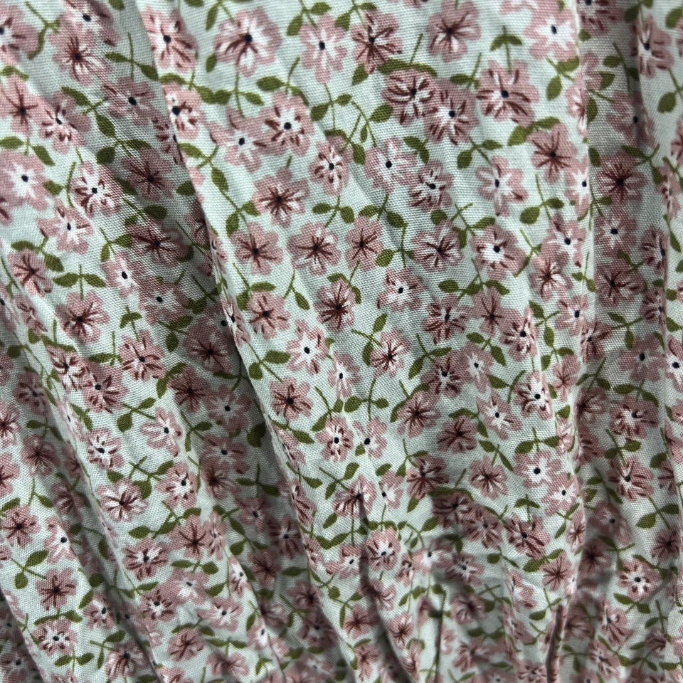 Vestido floral caballete para mujer talla grande verde rosa 100 % rayón mangas 3/4 nuevo con etiquetas Foto 2 de 4