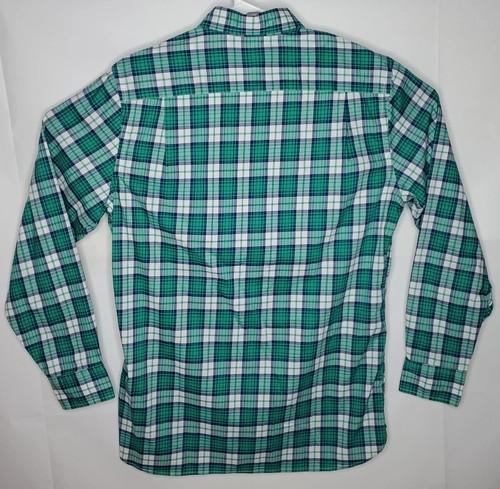 Southern Tide Club Skipjack Button Down Dress Shirt Mens Medium Green Plaid - Picture 2 of 2