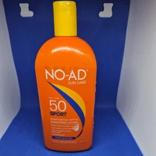 NO-AD Sport SPF 50 Sunscreen Lotion Broad Spectrum 16oz Water resistant #V