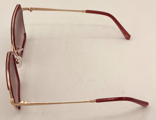 Guess Sunglass Womens Shiny Bordeaux Oversized Square Gradient Lens GF0418. 69T - Picture 11 of 12