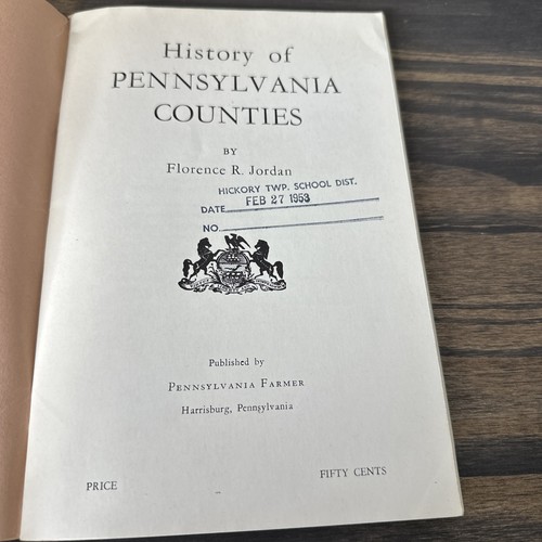 History of Pennsylvania Counties by Florence R Jordan 1950s - Picture 3 of 6