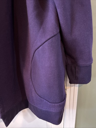 Ladies Hooded Sweatshirt Jacket. Active Life XXL. Pockets. Purple. - Picture 3 of 9