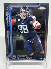 2025 Topps Chrome Football Base Jeffery Simmons Tenn Titans #289
