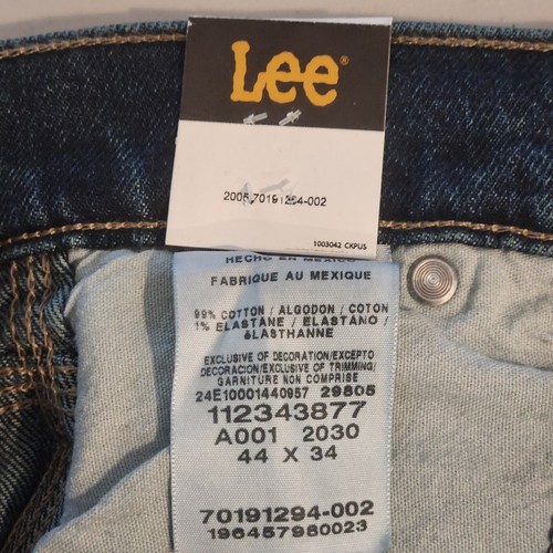 LEE Legendary Carpenter Jeans Mens 44x34 Black Loose Fit Stretch Colton Utility - Picture 7 of 9