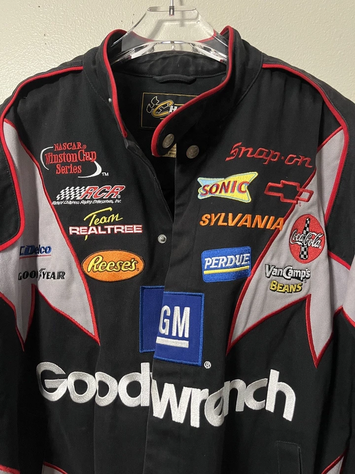 Chaqueta de Carreras Chase NASCAR Goodwrench Años 90 De Colección Talla M Streetwear Y2K Retro Foto 3 de 4