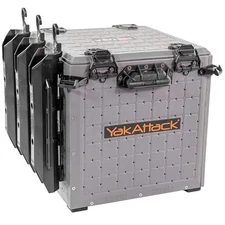 YakAttack BlackPak Pro Kayak FIshing Crate Grey 13x13